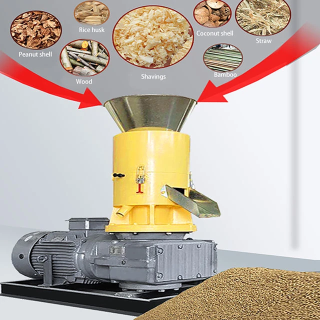 High Quality Biomass Wood Pellet Machine Fuel Pellet Press Wood Pellet  Machine Wood Chip Sawdust Processing Machine For Heating - AliExpress