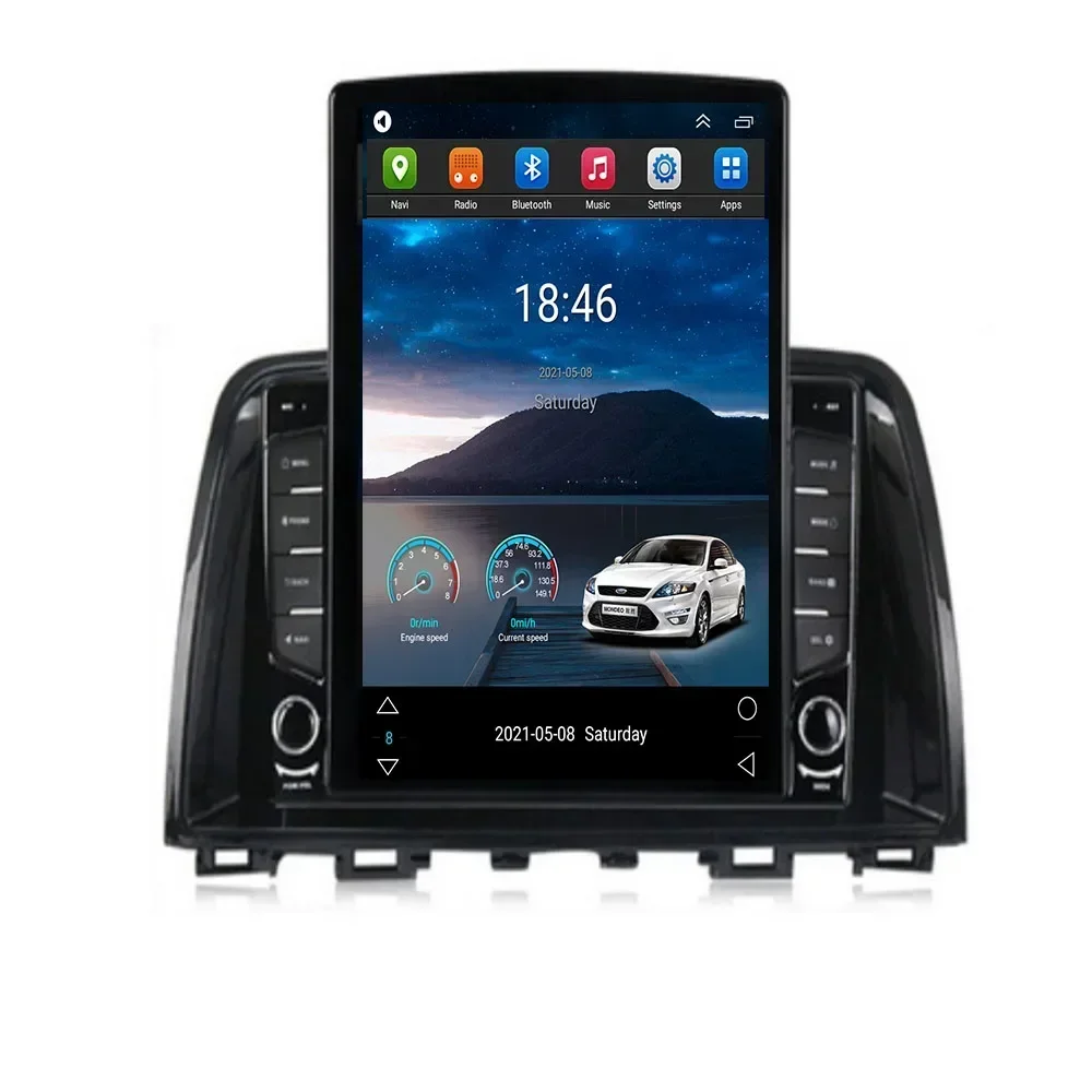 

For Tesla Style 2 Din Android 13 Car Radio For Mazda 6 GL GJ 2012 -2050 Multimedia Video Player GPS Stereo Carplay DSP Camera