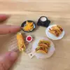 1/12 Scale Dollhouse Miniature tacos Baking burrito for Blyth OB11 BJD Doll House Kitchen Play Toys Accessories 1