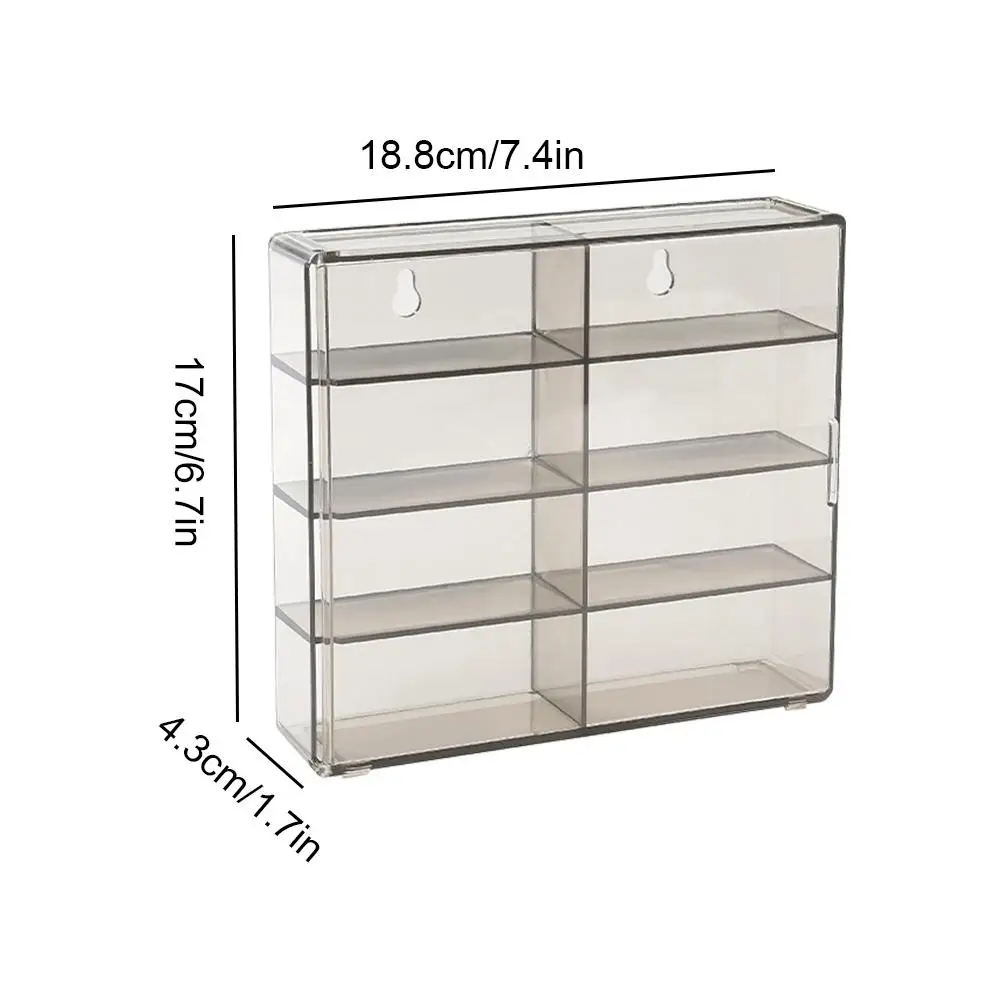 1:64 for Hot Wheels Display Box Car Model Toy Cabinet Rack For Hotwheels Cars Diecast Storage Acrylic Dustproof Display Box 6