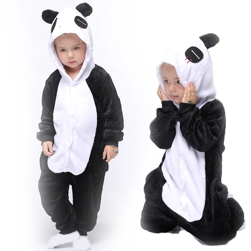 Kigurumi Children Unicorn Tiger Cosplay Costumes Anime Stitch Cartoon Pajamas Christmas Halloween Onesies for Kids Girls Boys