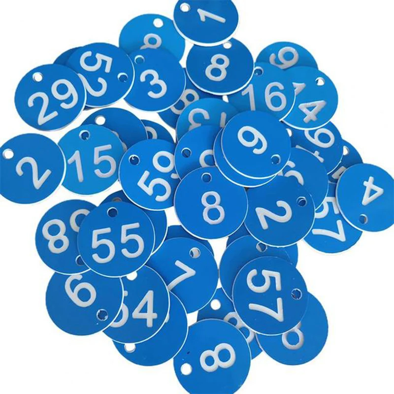10/50/100pcs Beehive Tags Round Sequential Numbers Sign Labels Livestock Number Accessory Beehive Mark Board Tag Beekeeping Tool