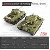 1: 30 Rc Tank Toy M26 Panxing Vs M4a3 Sherman Turret Rotation Simulation Combat Sound Effect 2.4ghz Rc Tank Model Remote Control 6