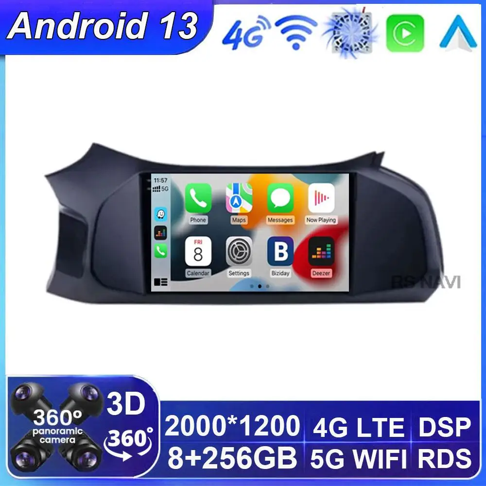 

Автомагнитола на Android 13, мультимедийный видеоплеер Carplay для Chevrolet Onix 2012-2019, автомагнитола с GPS, 2 Din, IPS-экран