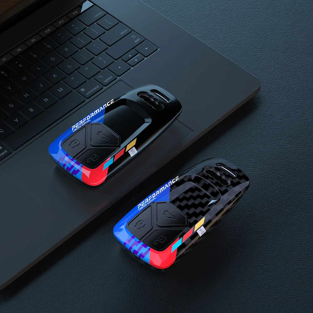 Fashion Graffiti Car Remote Key Case Cover Per Audi A4 A4L A5 Q5 Q7 Tt Tts 8S B9 2016 2017 2018 Car Key Protection Shell Accessorio