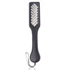 32CM PU Leather Paddle ,Riding Crop Flogger Horsewhips Punk Rivet Bat Spikes Leather Spanking Paddle Slapper Whip for Horse 2