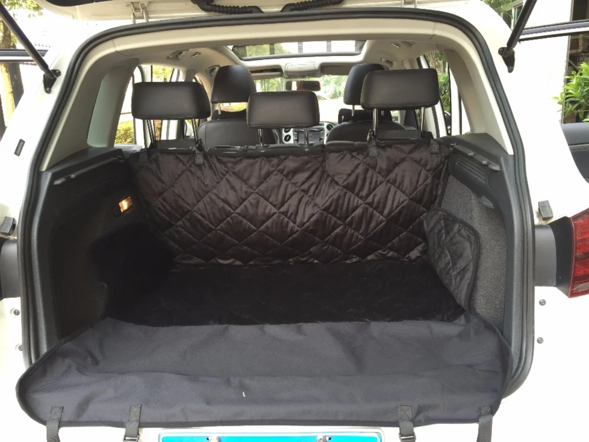 Car Boot Pet Seat Covers Waterproof Short Plush Quilted Fabric Car Interior Travel Accessories Seat Covers Mat for Pets Dogs car seat cover,dog seat cover