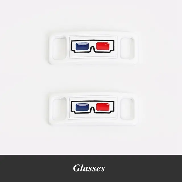 2pcs/pair AF1 Shoelaces buckle Shoelace Buckle Metal Shoelaces Accessories Metal Lace Lock DIY Sneaker Kits Metal Lace Buckle Glasses