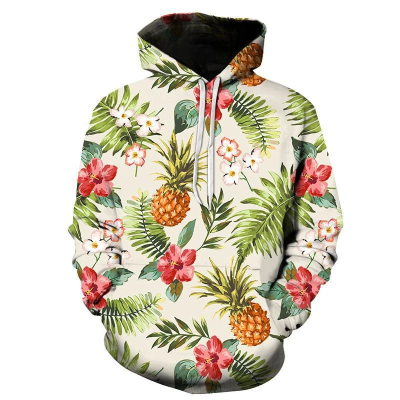 

3D Digital Print Hawaiian Landscape Personality Hoodie For Men Women Clothing Long Sleeve Sweatshirt Trendy Unisex Hoodies Tops