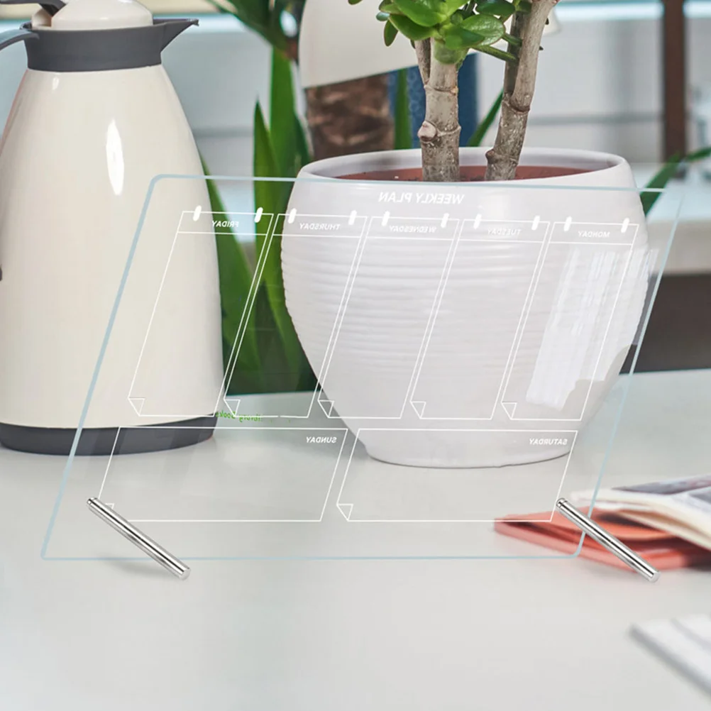 

Transparent Writing Board White Acrylic Memo Dry Erase Table Desktop Whiteboard Magnetic