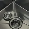Kitchen Sink honeycomb anti-scratch nano technology left drain Above Mount Washing Basin Stainless Steel sinks waterfall faucet 5