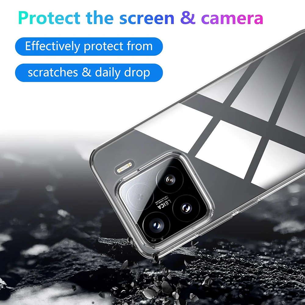 Hohe klare Silikon-Handyhülle für Xiaomi Mi 11 11T 12 12T 12S 12X13 13T 14 14T 15 Pro Lite Ultradünne transparente Hülle – Detail 3