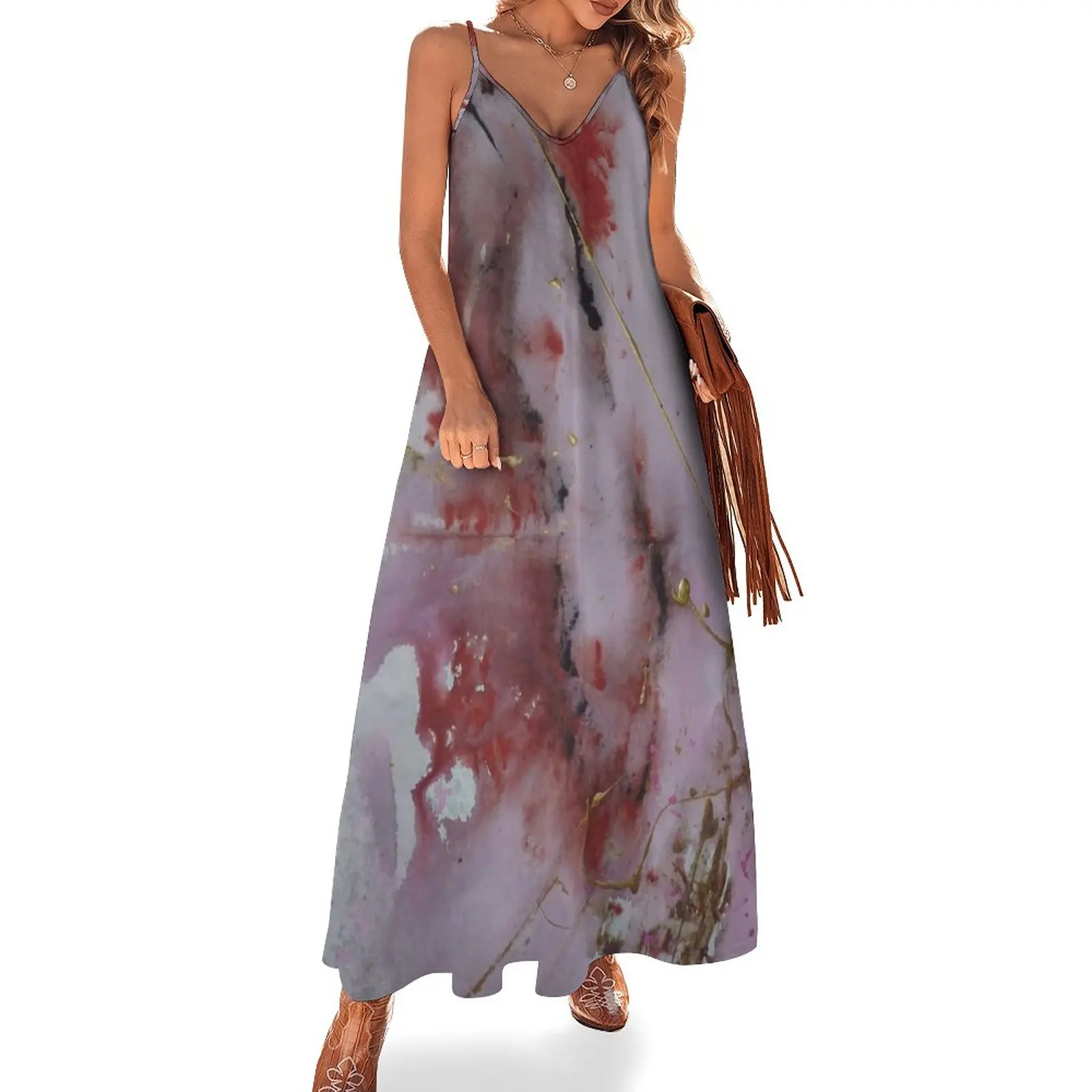 

With a chocolate box of Valentine's Day Sleeveless Dress sensual sexy dress for women Long dress