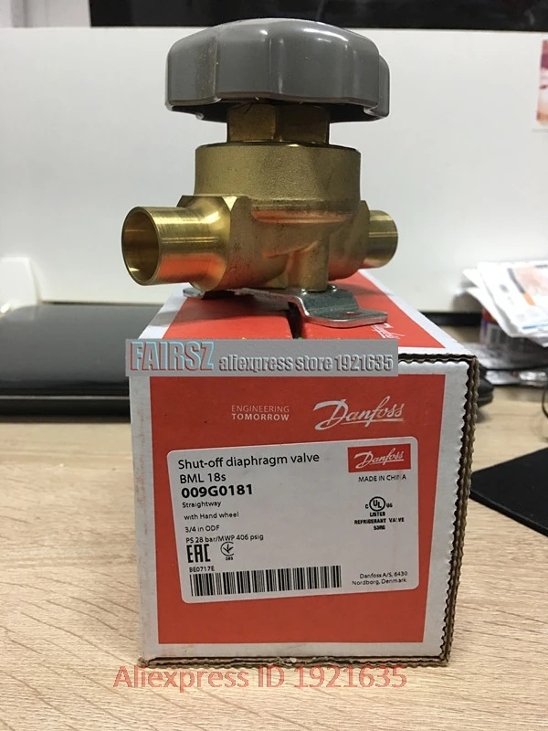 Original DAN.FOSS BML18S 009G0181 Shut-off Disphragm valve 3/4 Welding Seam FAIRSZ STORE