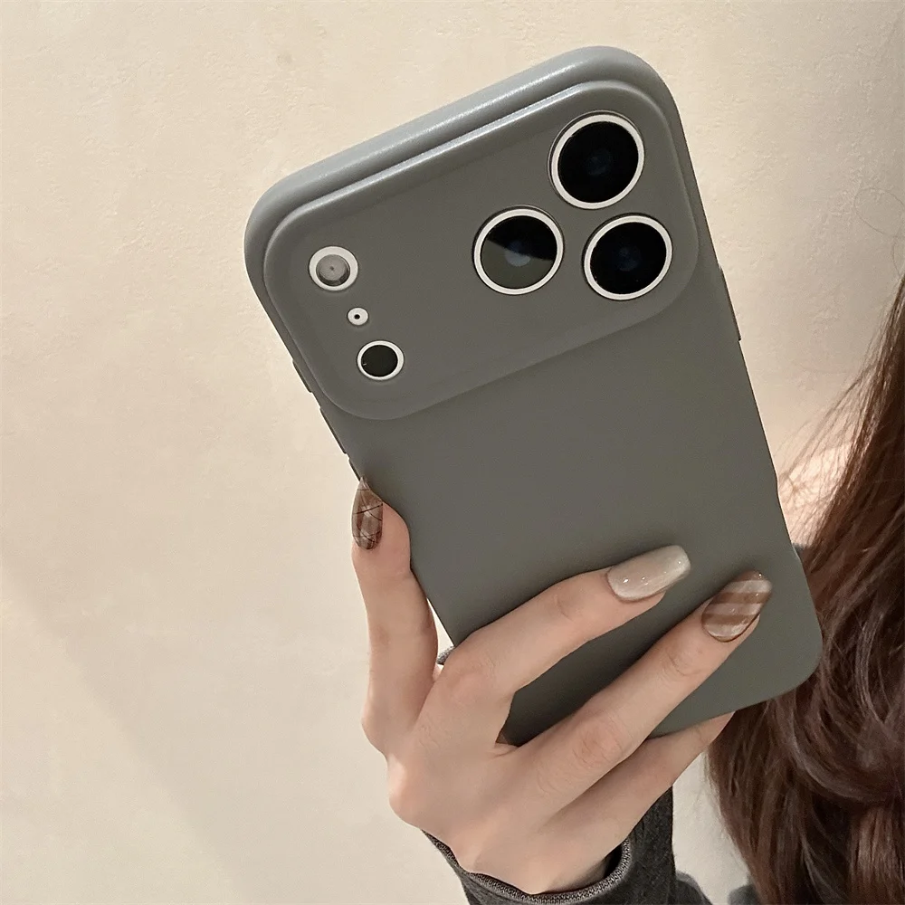 Ultra Thin Silicone Matte Soft Phone Case with Air Lens Protection and Shockproof Cover