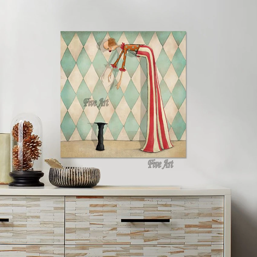 

Clown New Abstract Oil Painting Modern Living Room Pictures For Walls Hand Painted Acrylic Artwork China Imports Home Decor