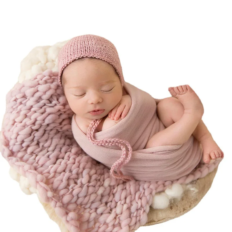 50*50cm Handcraft Acrylic Fiber Blanket Basket Stuffer Filler Newborn Baby Photography Background Photography Studio Accessory