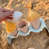 Children Beach Toys Ice Cream Model Bulldozer Sandbox Set For Kids Safe Plastic Wheat Straw Summer Outdoor Sand Water Game Gifts 4