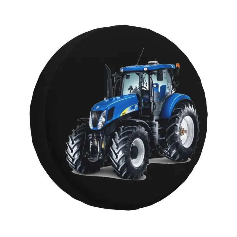 

Blue Tractor Spare Tire Cover for Jeep Hummer Heavy Machinery SUV Camper Car Wheel Protectors Accessories 14" 15" 16" 17" Inch