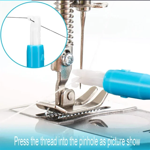 1/3/5PCS Sewing Machine Needle Inserter Threader Stitch Insertion Tool Automatic Threader Quick Threader Needle Changer Hold 5