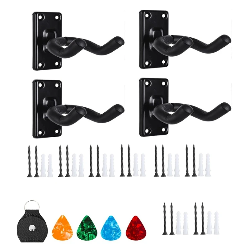 

Guitar Wall Mount With Display Hook For Acoustic, Bass, Electric Guitar, Banjo & Ukulele.