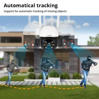 Caméra IP Fuers 8MP 4K pour extérieur, sécurité domestique, suivi automatique, détection humaine par IA, caméra de surveillance WIFI CCTV, compatible avec Tuya Smart 2