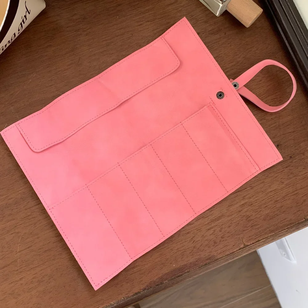 Travel Watch Organizer | Premium Full Grain Leather Watch Band Roll Organizer, 5-Slot H... - SKU WBRO0806 - UGI Packaging