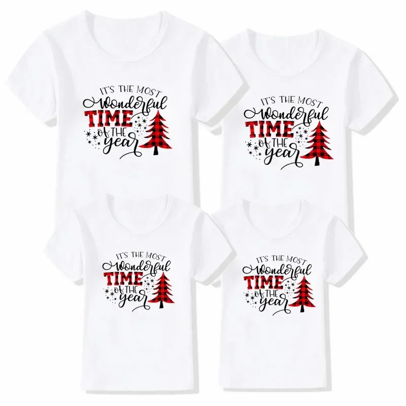 pieza de camiseta a juego familiar de Feliz Navidad, ropa divertida a juego para mamá, papá, hija e hijo, trajes para mamá, papá, niños y bebés