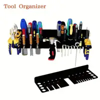 Wall Mount Tool Storage Rack, Screwdriver Holder,Pliers Organizer, Wrench Utility Shelf,38 Holes for Variety of Small Hand Tools 1