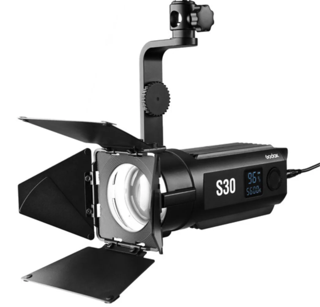 Godox S30 LED 초점 LED 조명, 사진 스튜디오 사진 스튜디오용 초점 조명, 유튜브 라이브 PK Godox S60