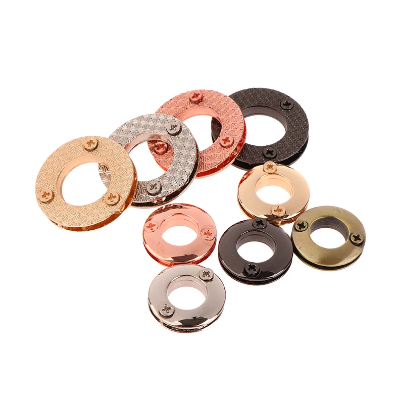 

Круглые металлические петли с винтом на спине, 2 шт., люверсы, аксессуары для кожевенного ремесла, «сделай сам» для сумок, одежды, обуви, одежды, джинсов, украшение, Новинка