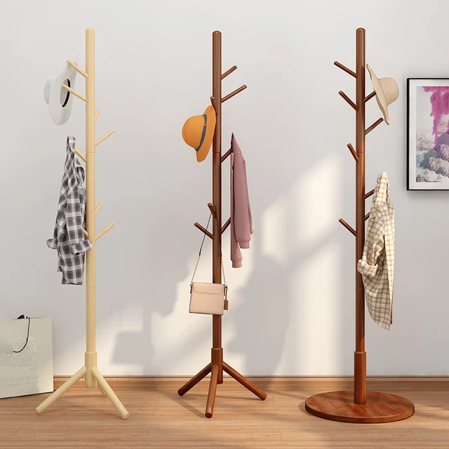 Wooden Stand Branch Standing Handbag  Furniture Clothing Coat Racks -  Wooden Clothes - Aliexpress