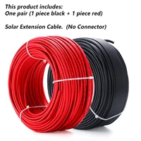 XIONGISOLAR câble solaire pv panneau Stecker fil 2.5/4/6 mm2 avec 1/2/3/5/8/10/15/20/30M connecteurs de fils solaires PV 10/12/14 AWG 6