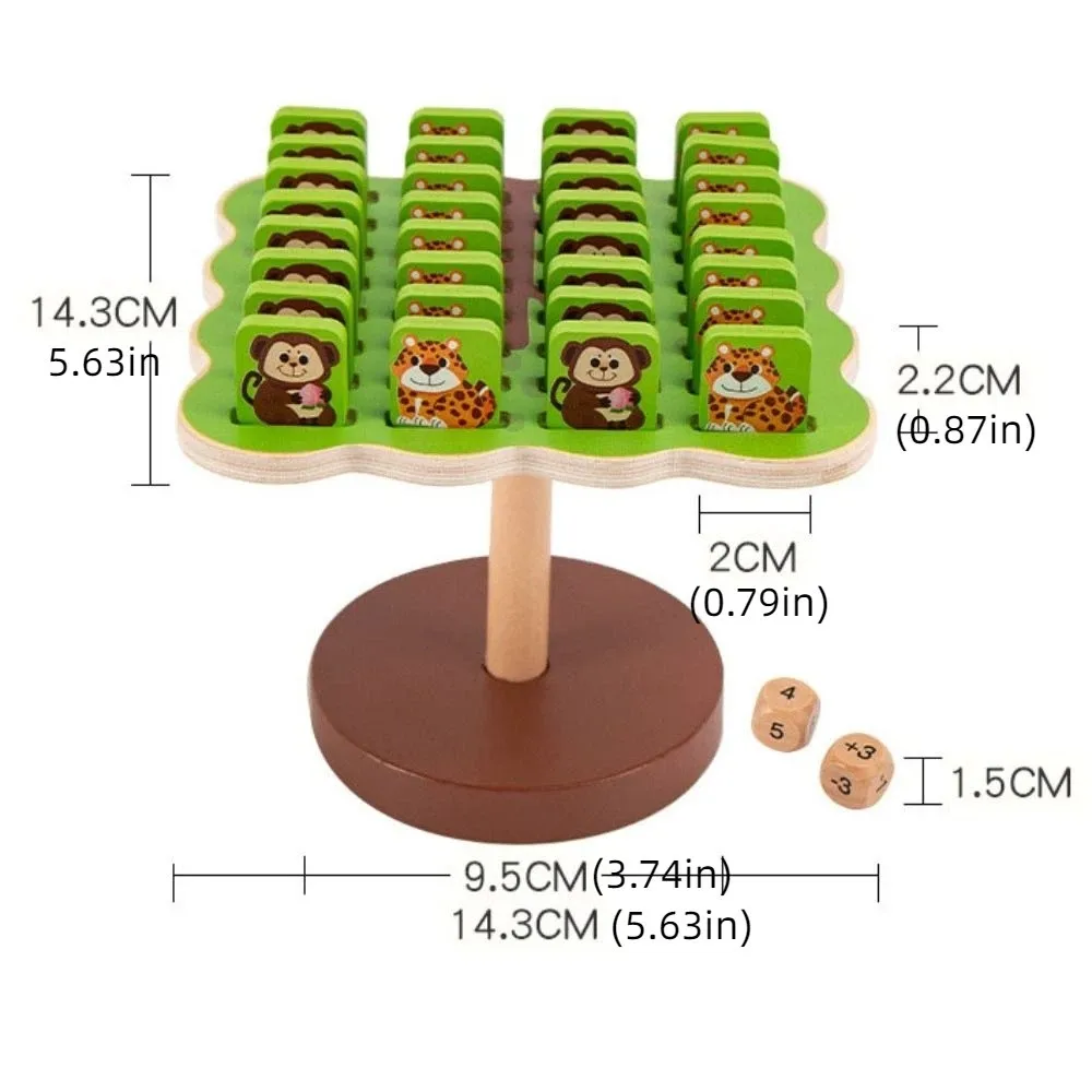Family Games Animal Balance Tree Thinking Training Board Game Balancing Monkey Toy Interactive Concentration Balance Puzzle Toy