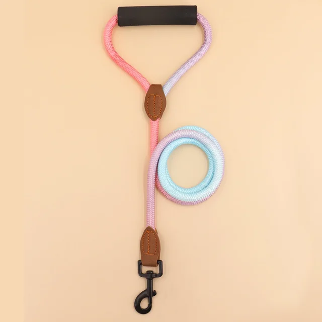 Pet dog leash, gradient color with comfortable padded handle, suitable for small and medium dogs outdoor use 4