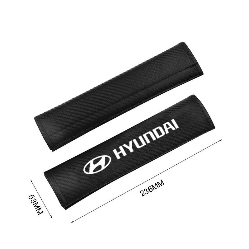 Car Seat Belt Shoulder Protector Soft Cover For hyundai Accent Azera Elantra ioniq Palisade Tucson Tuscani Veloster Accessories