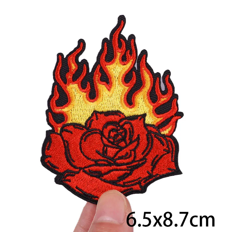 Toppa Termoadesiva Motociclista Patch Tessuto Teschio Live Ride Free Moto Grande