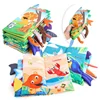 Baby Early Learning Toy Tail Cloth Book Puzzle Parent-child Interactive Sound Paper Infants Activity Toys for Babies 1
