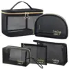 Travel Cosmetic Bag Transparent Mesh Pouch Double Layer Makeup Handbag Women'S Portable Travel Bag Toiletries Kit Organizer 1