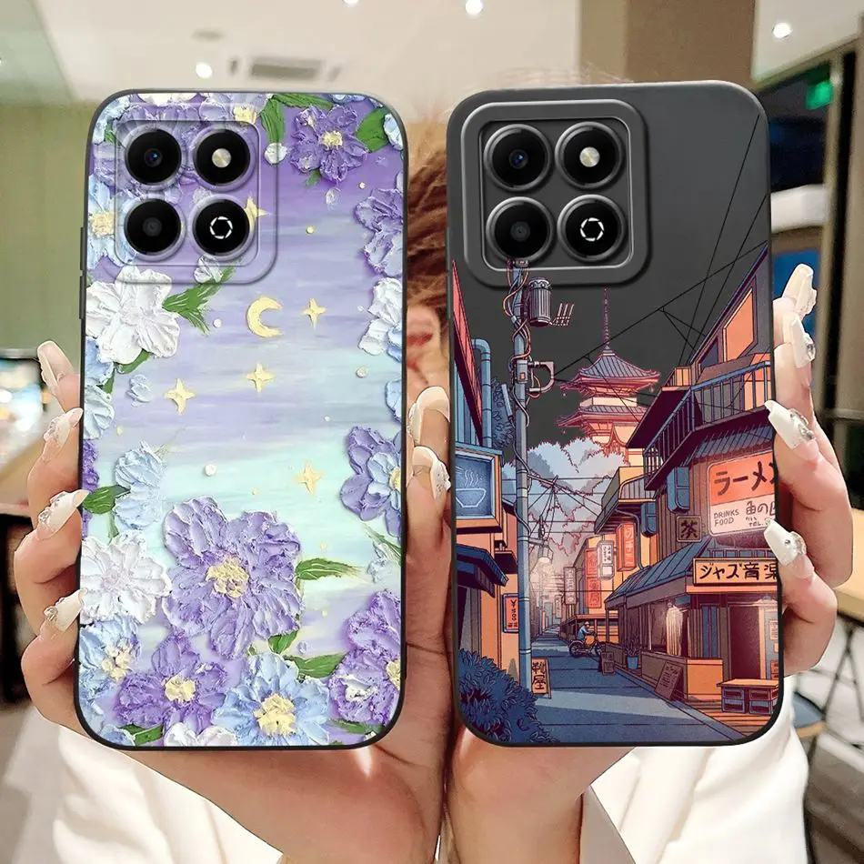Fashion Moon Pattern Shockproof Silicone Phone Case