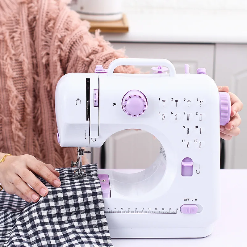 Sewing machine 398 new mini home small seaming machine multi-function eat  thick sewing electric sewing machine - AliExpress