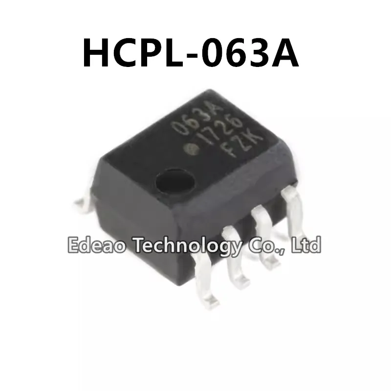 

10pcs/lot NEW 63A 063A HCPL063A HCPL-063A HCPL-063A-500E SOP-8 High speed CMR 10MBd Photocoupler