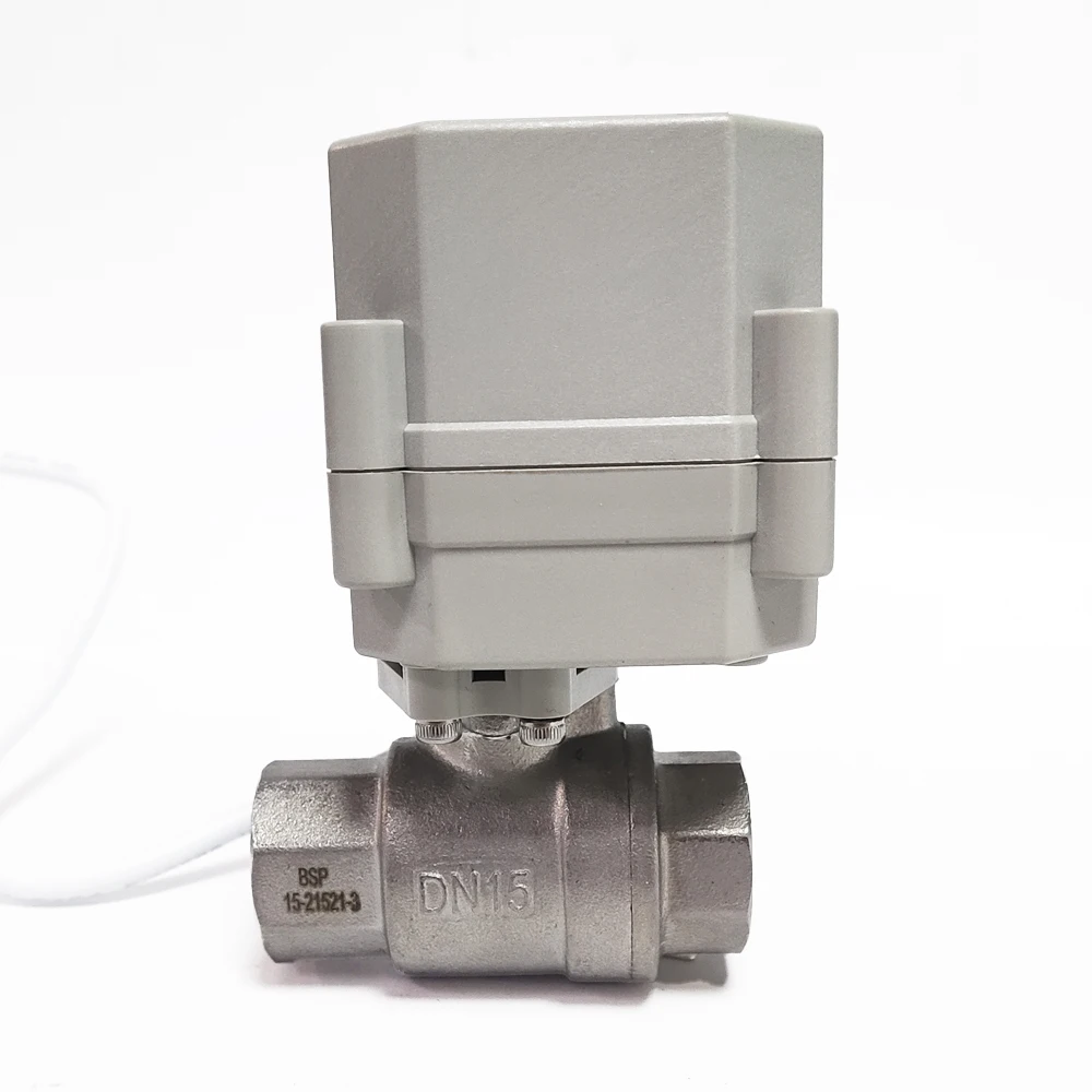 Winvall High Style AC/DC24V Motorized Proportional Control Valve 0-10V/4-20mA Electric 3 Way Ball Valve