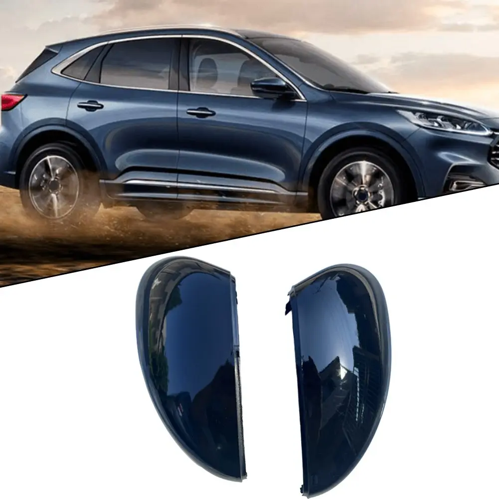 

2pcs Glossy Black Car Rearview Mirror Cover Mirror Cover For For Ford Escape Edge 2020-2022 Replacement Side Mirror Cover Access