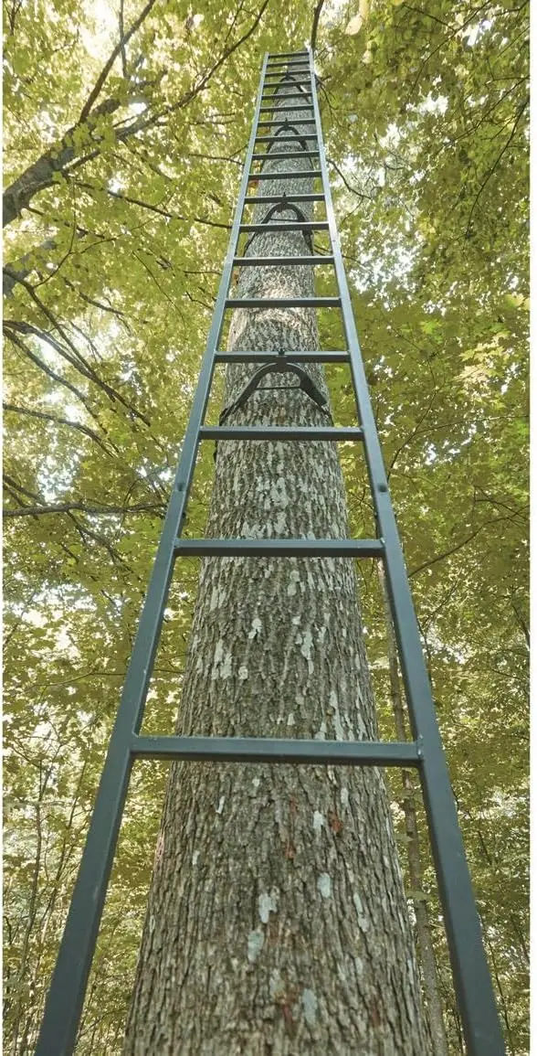 20' Wide Maxi Tree Stand Ladder Climbing Equipment for Hunting Gear and Accessories 2