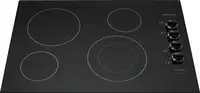 FFEC3025UB 30 Inch Electric Smoothtop Style Cooktop with 4 Elements in Black 1