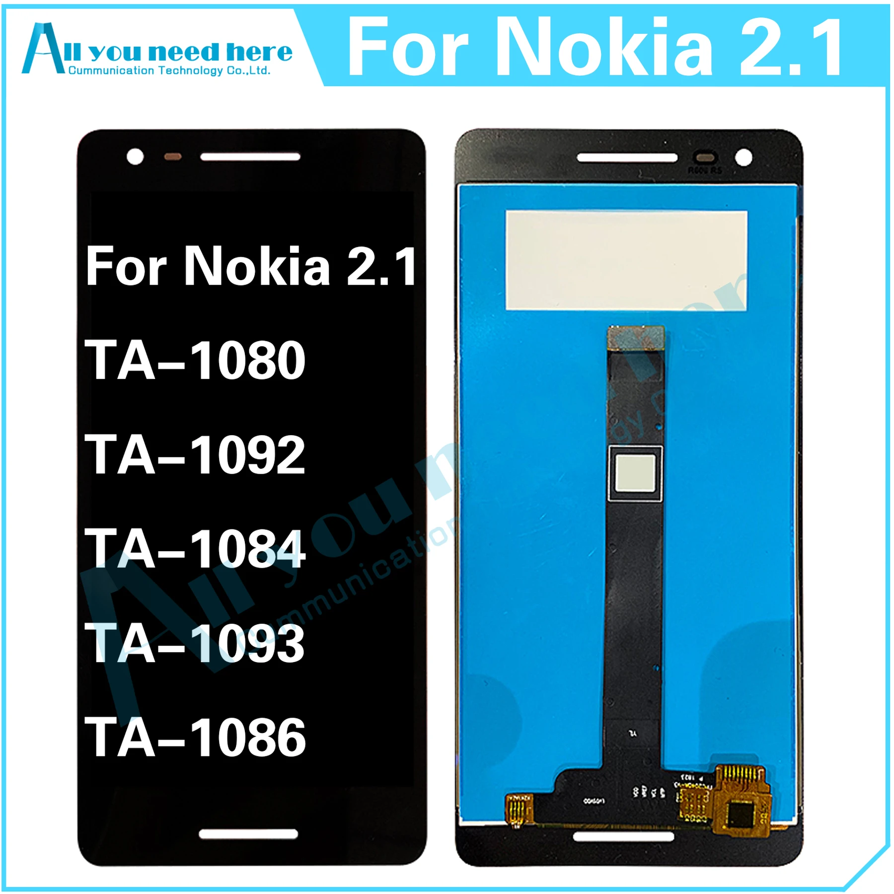 

5.5" Inch For Nokia 2.1 TA-1080 TA-1092 TA-1084 TA-1093 TA-1086 LCD Display Touch Screen Digitizer Assembly ​Replacement