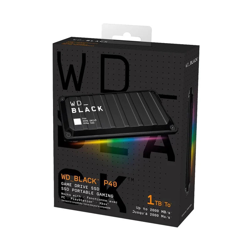 Western Digital 小型 SSD 2TB WDBLACK P40 S62b7cfc253184e419bac850573663