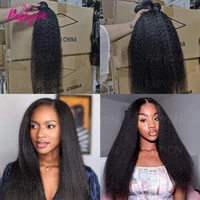 PAPYON Kinky Straight Mèches Avec Closures Deep Wave Tissage Avec 4x4 Closure Tissage Cheveux Humains Yaki Straight Bundles With Closure Livraison 3 Jours France 6