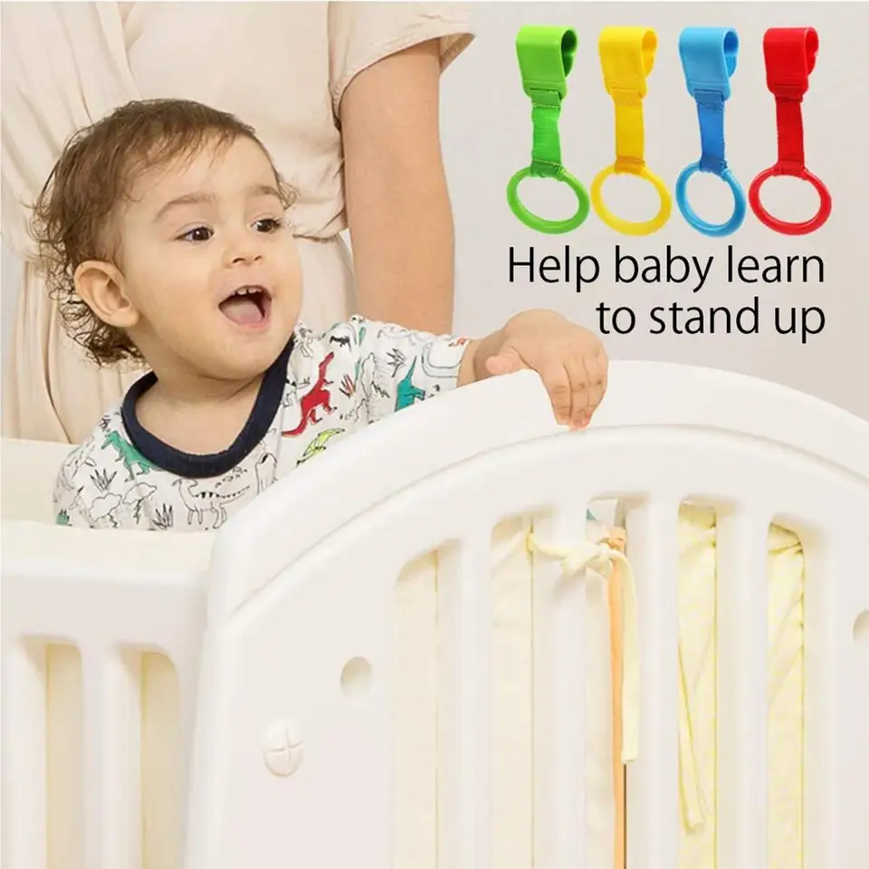4PCS Balance Training Rings Lightweight Heat Resisting Baby Stand Pulls...